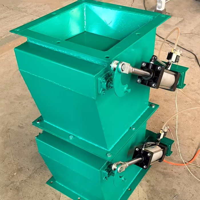 氣動雙層翻板閥